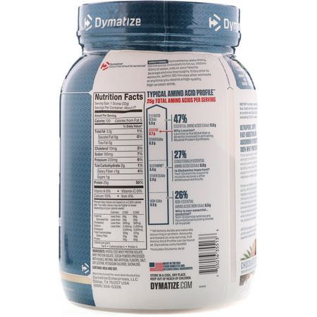 Dymatize Nutrition, ISO 100 Hydrolyzed, 100% Whey Protein Isolate, Chocolate Peanut Butter, 1.6 lbs (725 g):بر,تين مصل اللبن, التغذية الرياضية