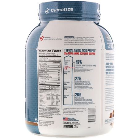 Dymatize Nutrition, ISO 100 Hydrolyzed, 100% Whey Protein Isolate, Chocolate Peanut Butter, 3 lb (1.4 kg):بر,تين مصل اللبن, التغذية الرياضية