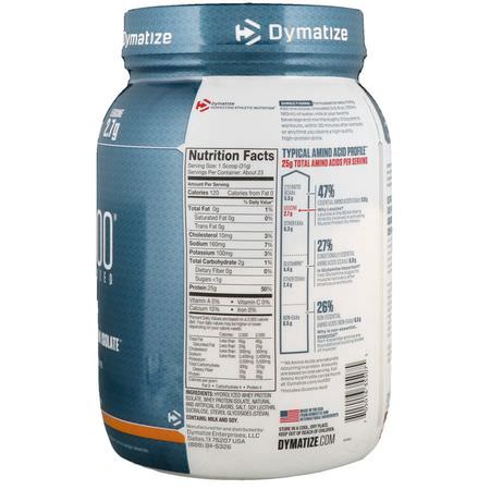 Dymatize Nutrition, ISO100 Hydrolyzed, 100% Whey Protein Isolate, Cinnamon Bun, 1.6 lbs (725 g):بر,تين مصل اللبن, التغذية الرياضية