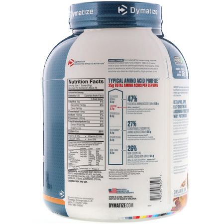 Dymatize Nutrition, ISO100 Hydrolyzed, 100% Whey Protein Isolate, Cinnamon Bun, 5 lbs (2.3 kg):بر,تين مصل اللبن, التغذية الرياضية