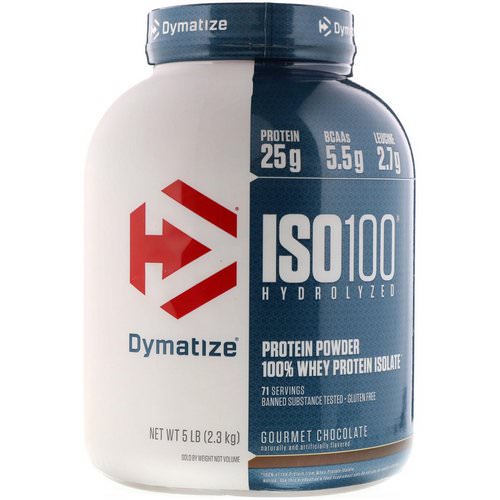 Dymatize Nutrition, ISO100 Hydrolyzed, 100% Whey Protein Isolate, Gourmet Chocolate, 5 lb (2.3 kg) فوائد