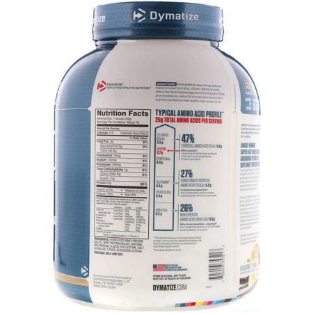 Dymatize Nutrition, ISO100 Hydrolyzed, 100% Whey Protein Isolate, Gourmet Vanilla, 5 lbs (2.3 kg):بر,تين مصل اللبن, التغذية الرياضية