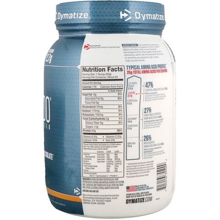 Dymatize Nutrition, ISO100 Hydrolyzed, 100% Whey Protein Isolate, Orange Dreamsicle, 1.6 lbs (725 g):بر,تين مصل اللبن, التغذية الرياضية
