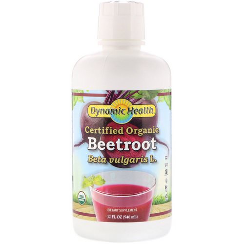 Dynamic Health Laboratories, Certified Organic Beetroot Juice, 32 fl oz (946 ml) فوائد