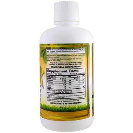 Dynamic Health Laboratories, Certified Organic Goji Gold, 100% Juice, 32 fl oz (946 ml):العصائر, مساحيق Goji