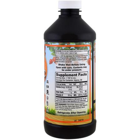Dynamic Health Laboratories, Liquid Vitamin C for Kids Natural Citrus Flavors, 333 mg, 16 fl oz (473 ml):أنفلونزا, سعال