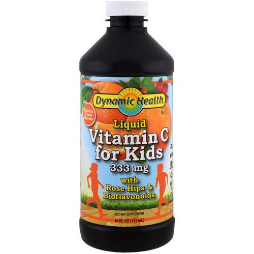 Dynamic Health Laboratories, Liquid Vitamin C for Kids Natural Citrus Flavors, 333 mg, 16 fl oz (473 ml) فوائد