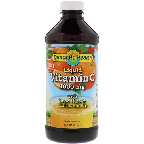 Dynamic Health Laboratories, Liquid Vitamin C, Natural Citrus Flavors, 1000 mg, 16 fl oz (473 ml) فوائد