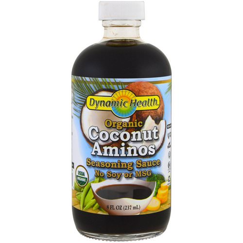 Dynamic Health Laboratories, Organic Coconut Aminos, Seasoning Sauce, 8 fl oz (237 ml) فوائد