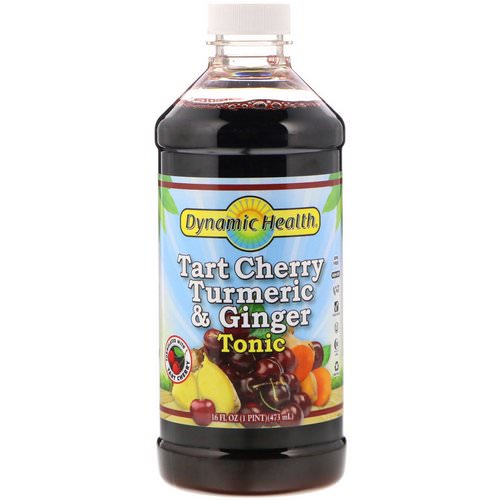 Dynamic Health Laboratories, Tart Cherry Turmeric & Ginger Tonic, 16 fl oz (473 ml) فوائد