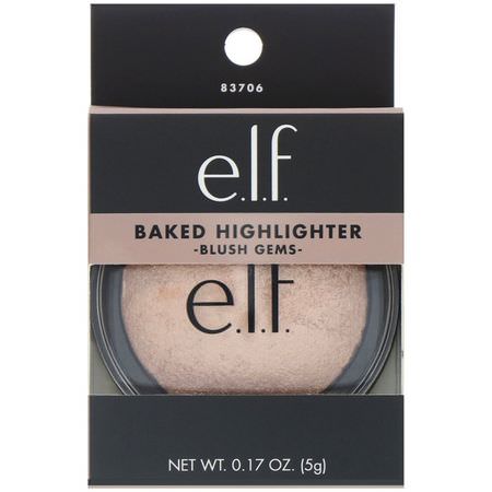 E.L.F, Baked Highlighter, Blush Gems, 0.17 oz (5 g):تمييز, الخدين