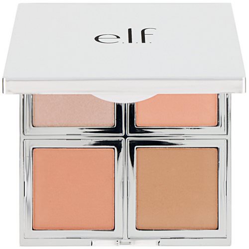 E.L.F, Beautifully Bare, Natural Glow Face Palette, Fresh & Flawless, 0.56 oz (16 g) فوائد