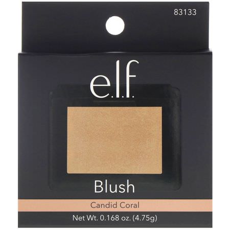 E.L.F, Blush, Candid Coral, 0.168 oz (4.75 g):Blush, Cheeks
