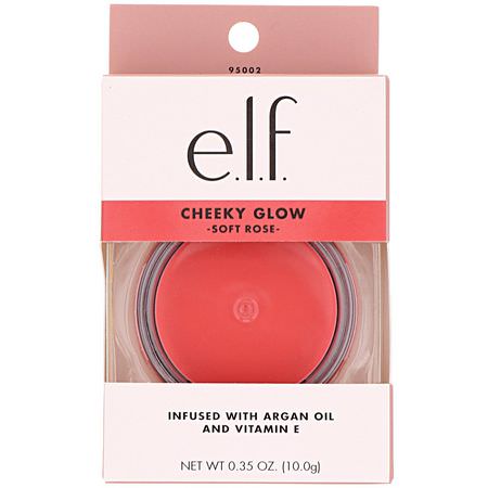 E.L.F, Beautifully Bare, Cheeky Glow, Soft Rose, 0.35 oz (10.0 g):Blush, Cheeks
