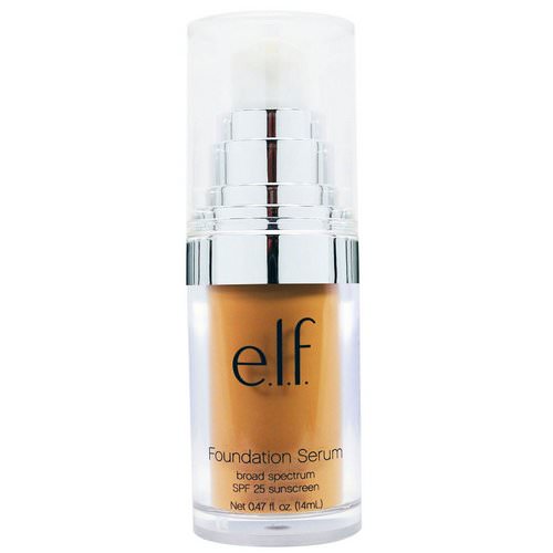 E.L.F, Beautifully Bare Foundation Serum, SPF 25, Medium/Dark, 0.47 fl oz (14 ml) فوائد