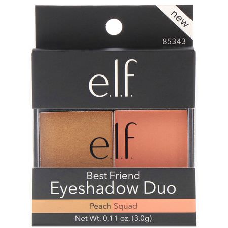 E.L.F, Best Friend Eyeshadow Duo, Peach Squad, 0.11 oz (3.0 g):ظل المكياج, عيون