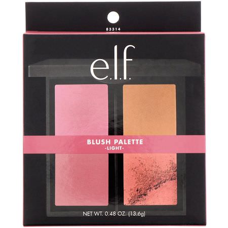 E.L.F, Blush Palette, Light, Powder, 0.48 oz (13.6 g):ل,حات المكياج, أحمر الخد,د
