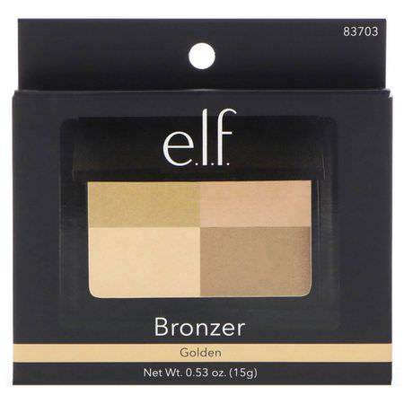 E.L.F, Bronzer, Golden, 4 Shades, 0.53 oz (15 g):Bronzer, Cheeks
