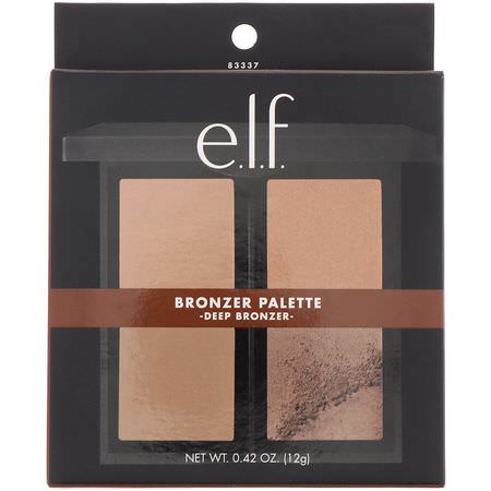 E.L.F, Bronzer Palette, Deep Bronzer, 0.42 oz (12 g):ل,حات المكياج, Bronzer