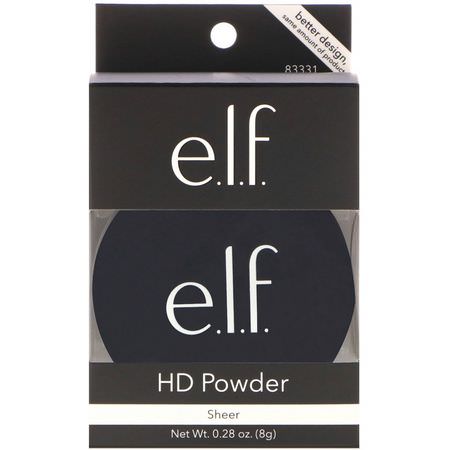 E.L.F, HD Powder, Sheer, 0.28 oz (8 g):ب,درة سائبة,جه
