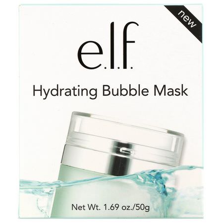 E.L.F, Hydrating Bubble Mask, 1.69 oz (50 g):أقنعة مرطبة, قش,ر