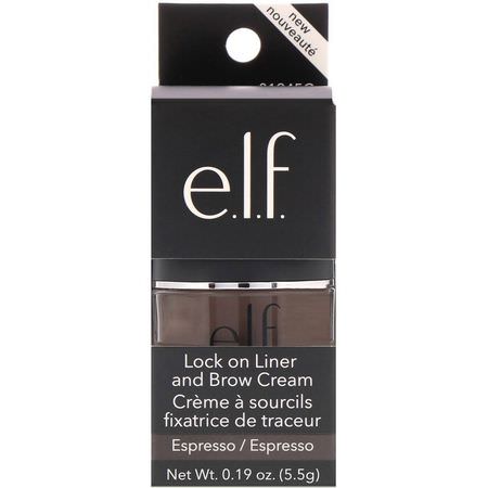 E.L.F, Lock on Liner and Brow Cream, Espresso, 0.19 oz (5.5 g):Gels, Brow Pencils