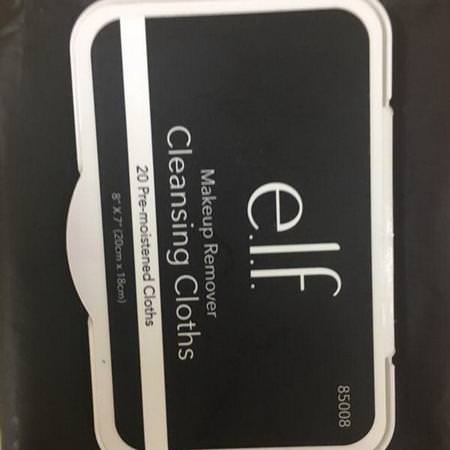 E.L.F, Makeup Remover Cleansing Cloths, 20 Pre-Moistened Cloths