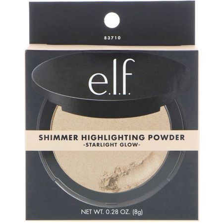 E.L.F, Shimmer Highlighting Powder, Starlight Glow, 0.28 oz (8 g):تمييز, الخدين