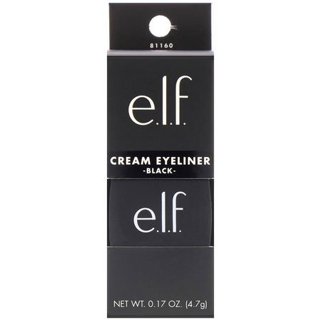 E.L.F, Cream Eyeliner, Black, 0.17 oz (4.7 g):كحل, عيون