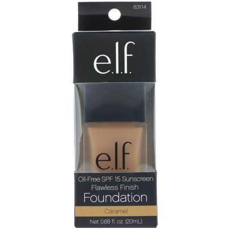 E.L.F, Flawless Finish Foundation, SPF 15, Honey, 0.68 fl oz (20 ml):Liquid Foundation, وجه