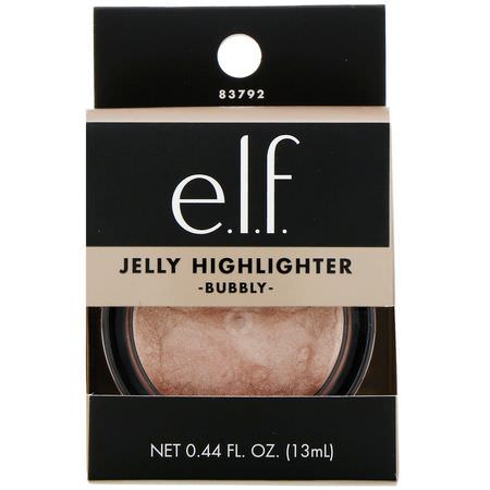 E.L.F, Jelly Highlighter, Bubbly, 0.44 fl oz (13 ml):Highlighter, Cheeks