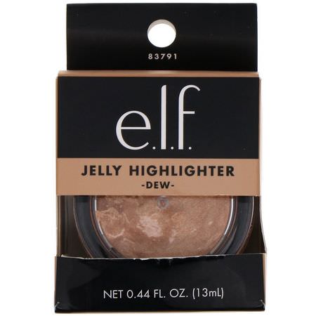 E.L.F, Jelly Highlighter, Dew, 0.44 fl oz (13 ml):تمييز, الخدين