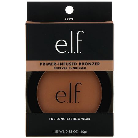 E.L.F, Primer-Infused Bronzer, Forever Sunkissed, 0.35 oz (10 g):Bronzer, Cheeks