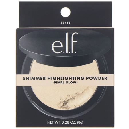 E.L.F, Shimmer Highlighting Powder, Pearl Glow, 0.28 oz (8 g):Highlighter, Cheeks