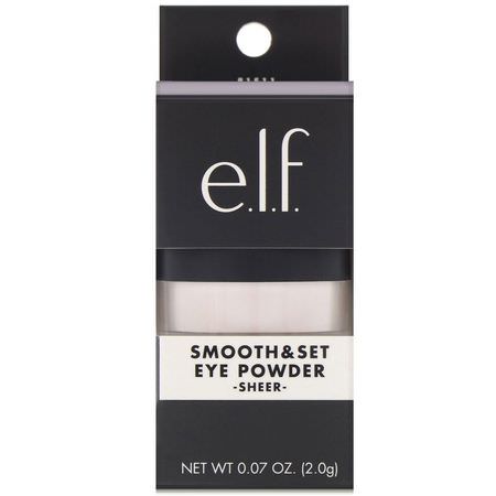 E.L.F, Smooth & Set, Eye Powder, Sheer, 0.07 oz (2.0 g):ظل المكياج, عيون