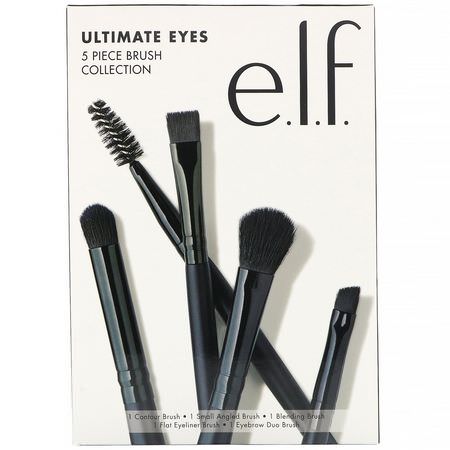 E.L.F, Ultimate Eyes Kit, 5 Piece Brush Collection:فرش المكياج, الجمال