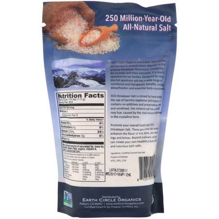 Earth Circle Organics, Himalayan Salt Crystals, Fine Grain, 16 oz (454 g):ملح الهيمالايا ال,ردي
