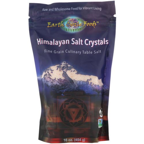 Earth Circle Organics, Himalayan Salt Crystals, Fine Grain, 16 oz (454 g) فوائد