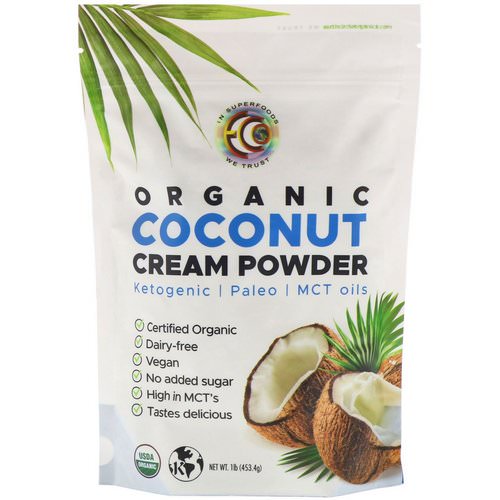 Earth Circle Organics, Organic Coconut Cream Powder, 1 lb (453.4 g) فوائد