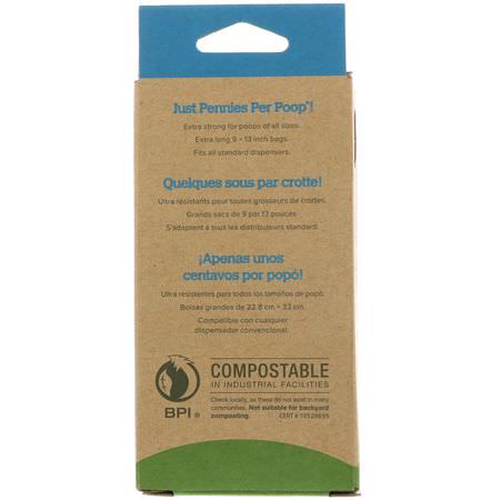 Earth Rated, Compostable Dog Bags, Unscented, 60 Bags, 4 Refill Rolls:مستلزمات الحي,انات الأليفة, الحي,انات الأليفة