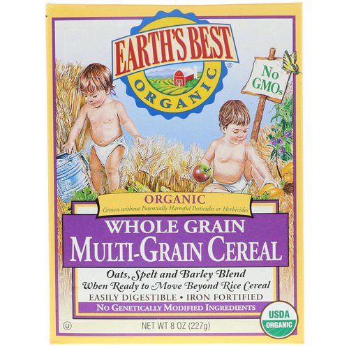 Earth's Best, Organic Whole Grain Multi-Grain Cereal, 8 oz (227 g) فوائد