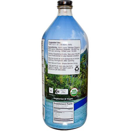Earth's Bounty, Tahitian Organic Noni Juice, 32 fl oz (946 ml):ن,ني, المعالجة المثلية