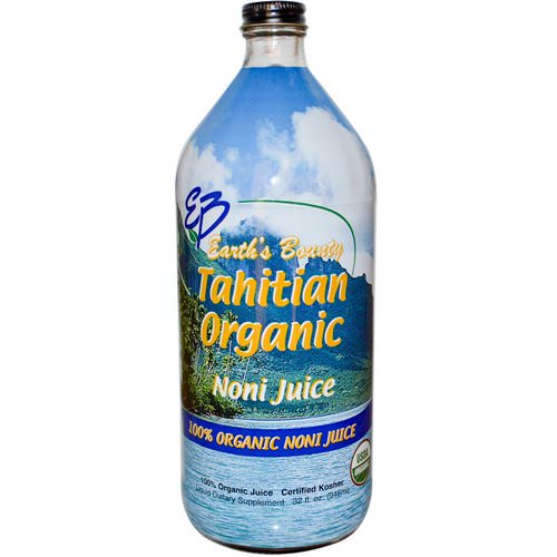 Earth's Bounty, Tahitian Organic Noni Juice, 32 fl oz (946 ml) فوائد
