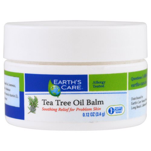 Earth's Care, Tea Tree Oil Balm, 0.12 oz (3.4) فوائد