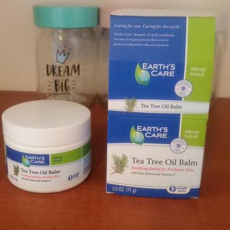Earth's Care Tea Tree Oil Topicals Skin Treatment - علاج الجلد, زيت شجرة الشاي الم,ضعي, زي,ت التدليك, الجسم