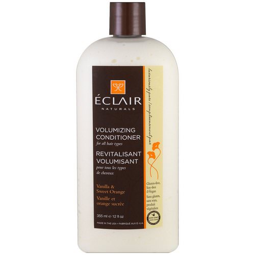Eclair Naturals, Volumizing Conditioner, Vanilla & Sweet Orange, 12 fl oz (355 ml) فوائد