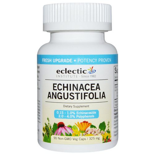 Eclectic Institute, Echinacea Angustifolia, 325 mg, 90 Non-GMO Veggie Caps فوائد