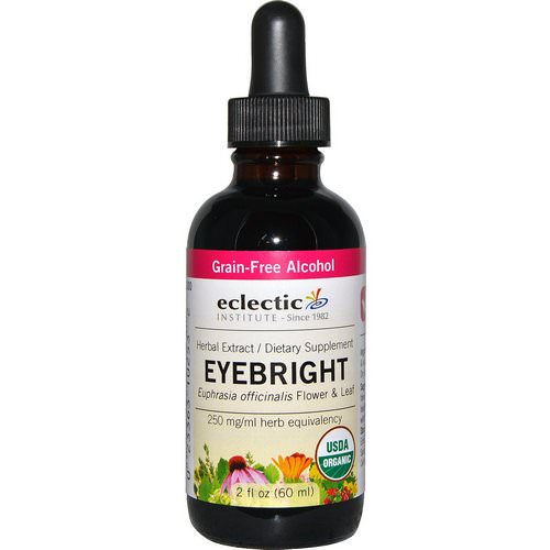 Eclectic Institute, Eyebright, 2 fl oz (60 ml) فوائد