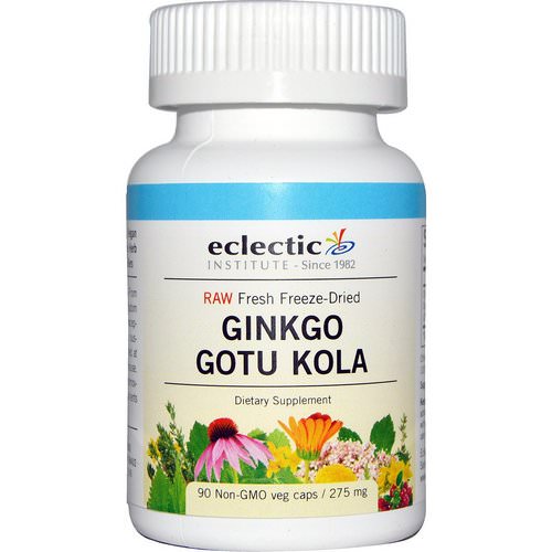 Eclectic Institute, Ginkgo Gotu Kola, 275 mg, 90 Non-GMO Veggie Caps فوائد