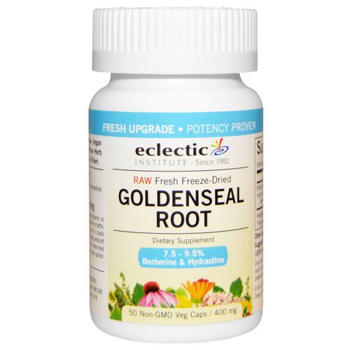 Eclectic Institute, Goldenseal Root, 400 mg, 50 Veg Caps فوائد